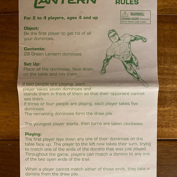 DC Comics Green Lantern Dominoes Warner Brothers in Display Tin - Picture 4 of 5